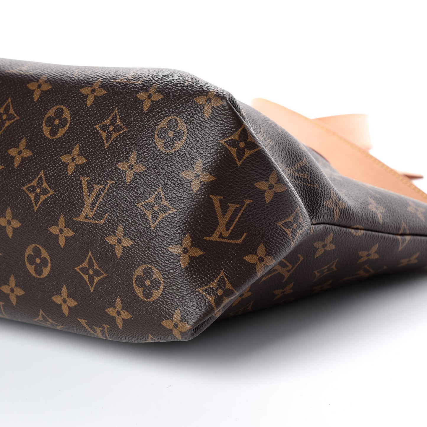Monogram Flower Zipped Tote MM Beige
