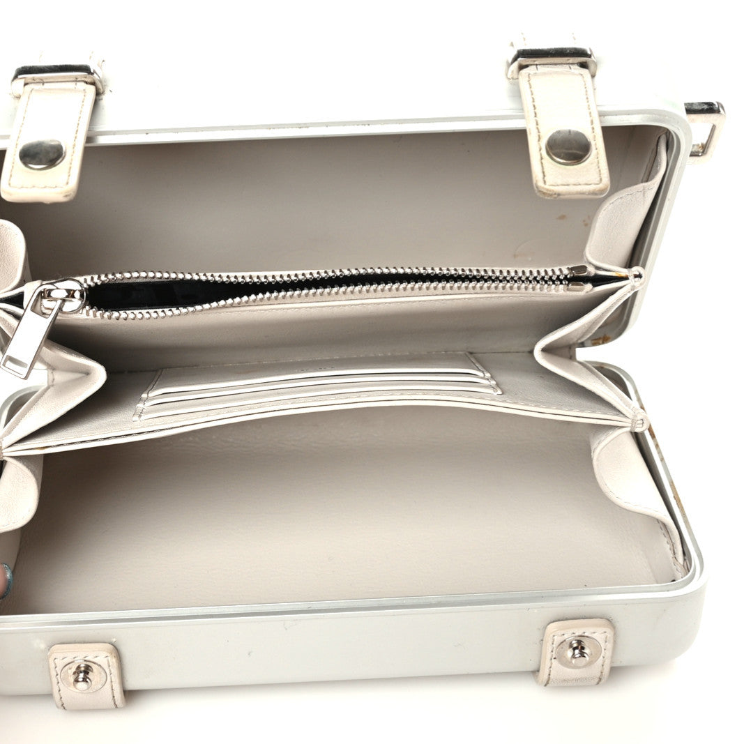 Christian Dior X RIMOWA Aluminum Personal Clutch On Strap