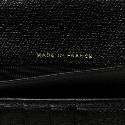 Chanel Grained Calfskin CC Button Yen Wallet Black 7 of 8