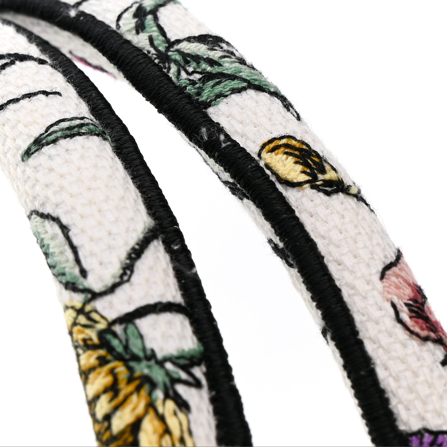 Christian Dior Canvas Embroidered Large Florilegio Book Tote White Multicolor 13 of 13