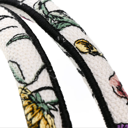 Christian Dior Canvas Embroidered Large Florilegio Book Tote White Multicolor 13 of 13