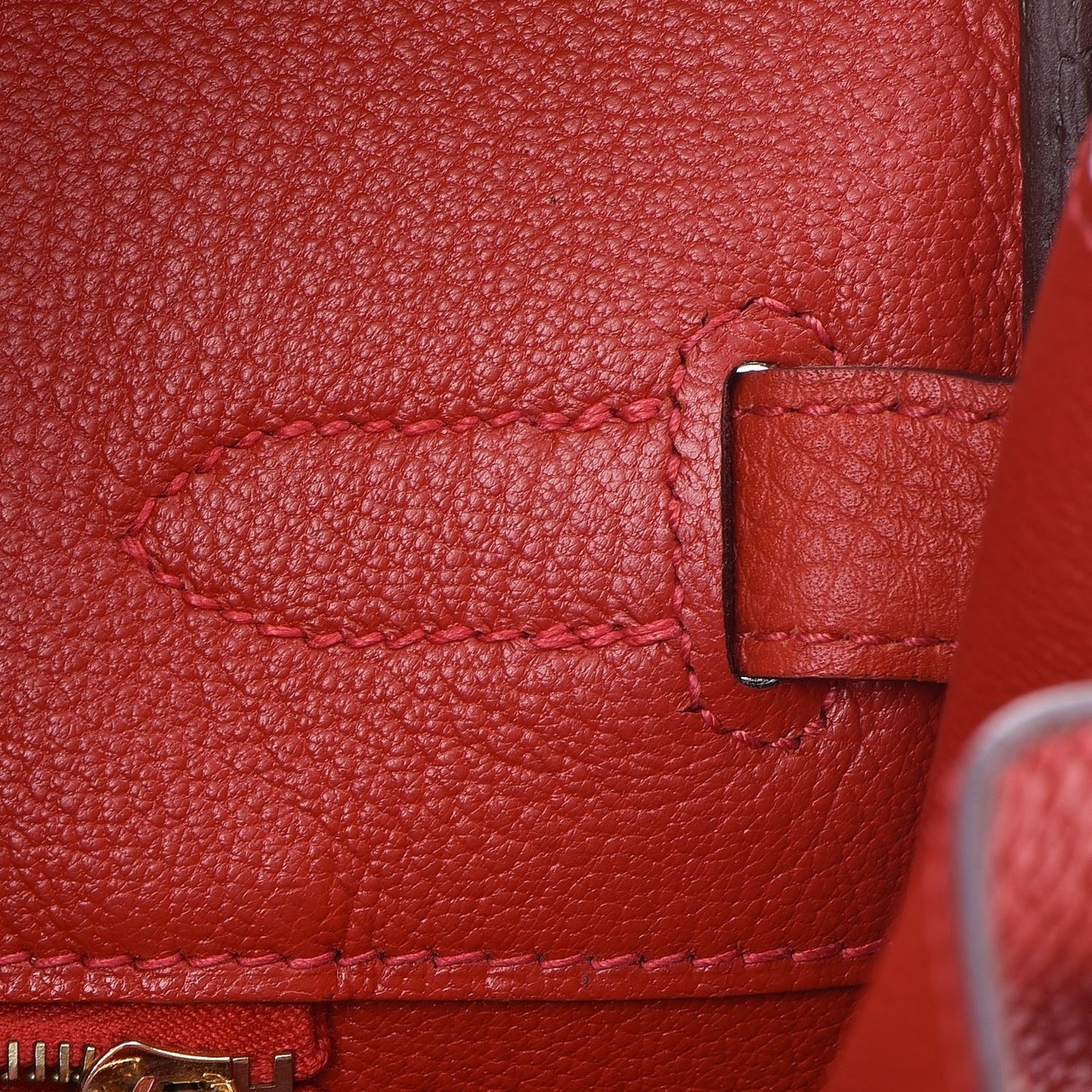 Togo Birkin 35 Rouge Casaque
