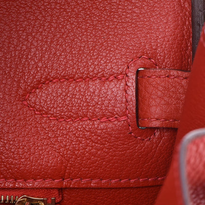 Hermes Togo Birkin 35 Rouge Casaque 11 of 29