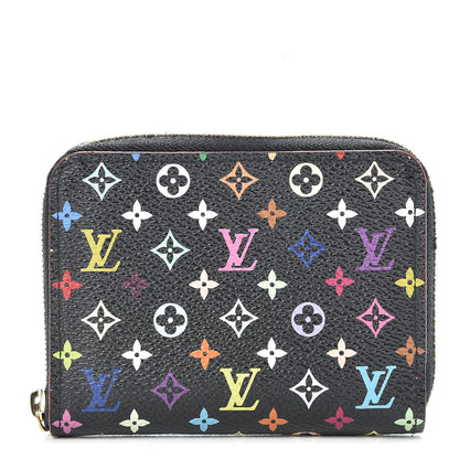 Louis Vuitton Monogram Multicolor Zippy Coin Purse Black Grenade 1 of 10
