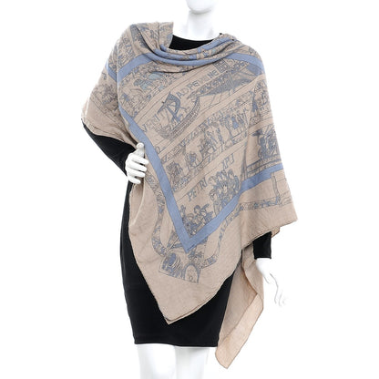 Hermes Cashmere Silk A La Gloire De Guillaume Shawl 140 2 of 6