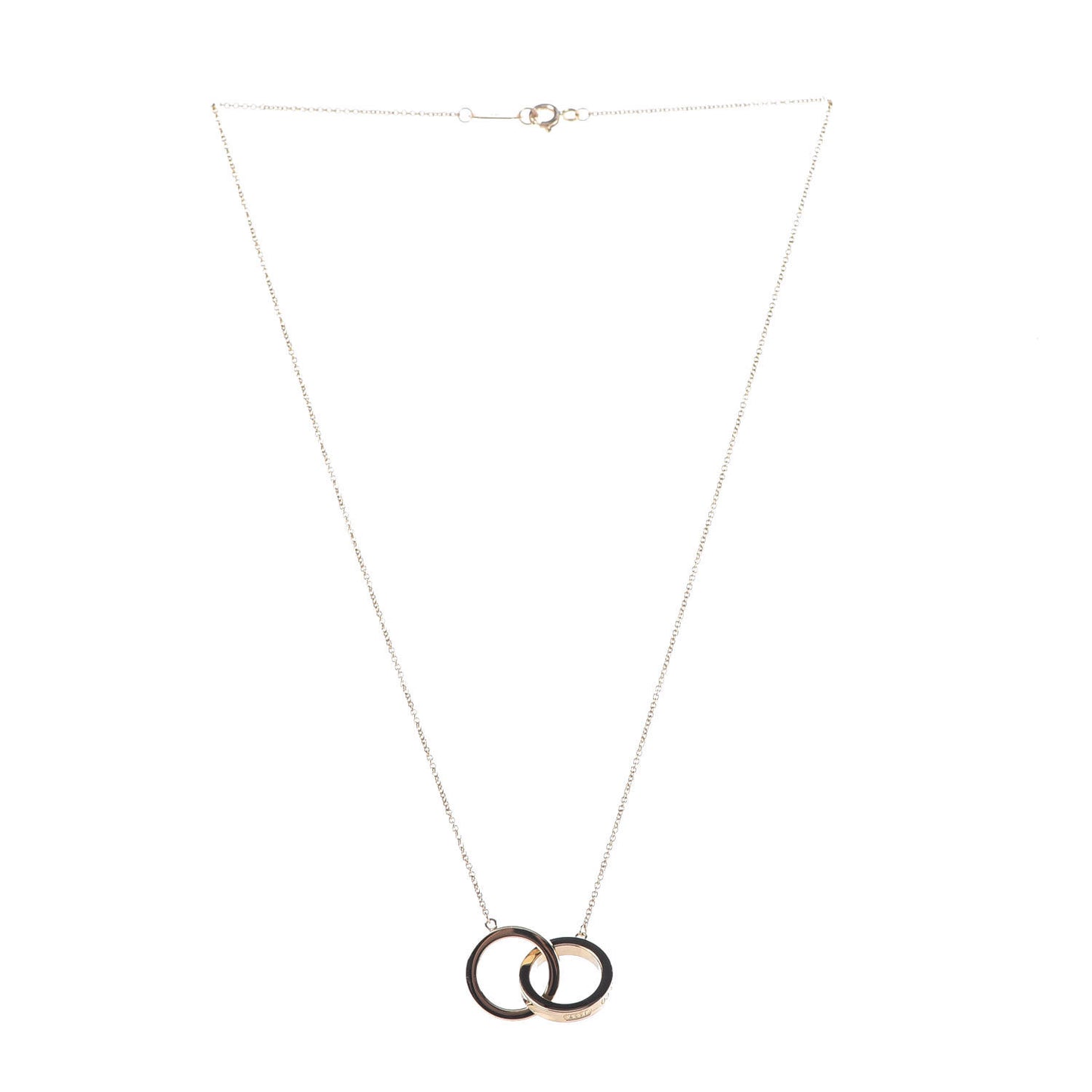18K Yellow Gold 1837 Interlocking Circles Pendant Necklace