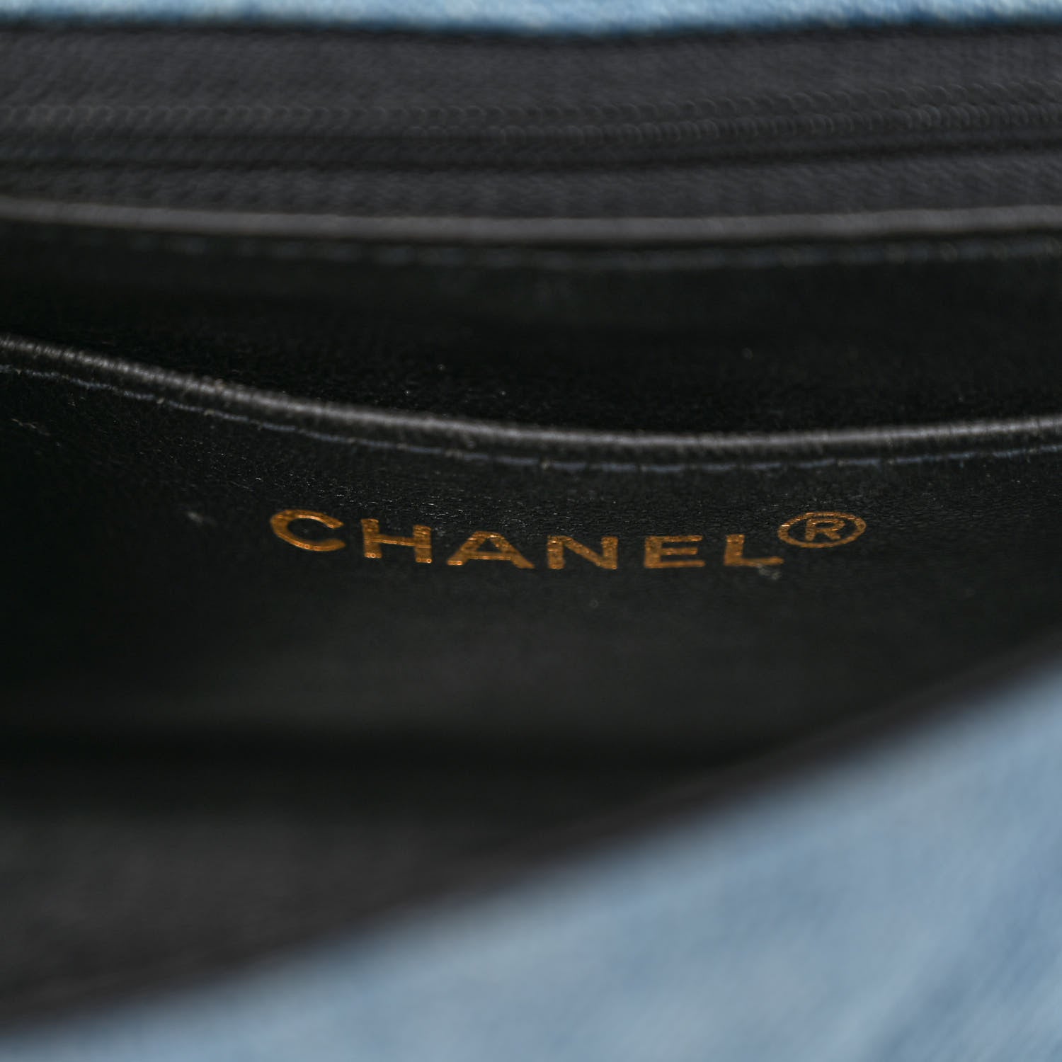 Chanel Denim Quilted Mini Square Flap Blue 6 of 10