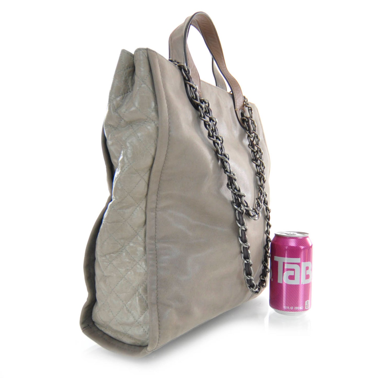 Leather In The Mix Tall Tote
