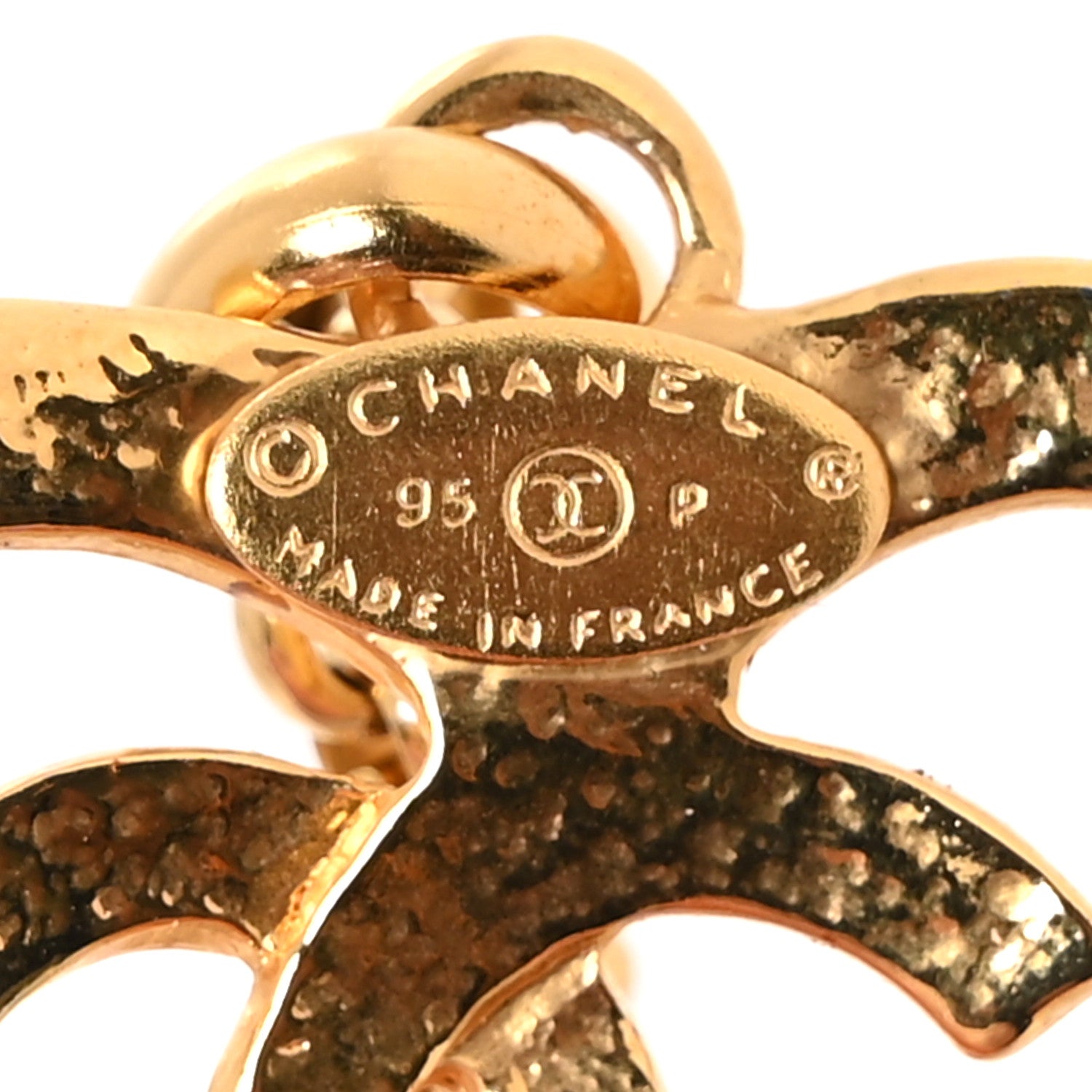 Chanel CC Heart Chain Pendant Necklace Gold 5 of 5