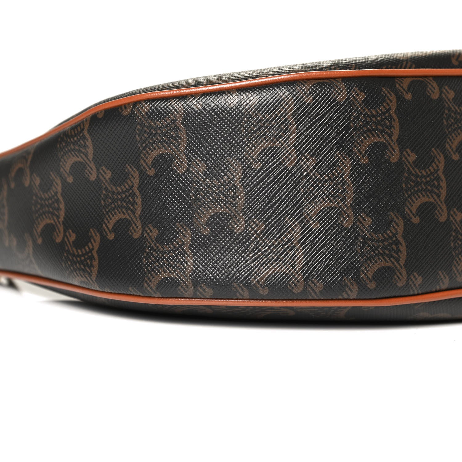 Celine Triomphe Canvas Calfskin Ava Shoulder Bag Tan 16 of 21