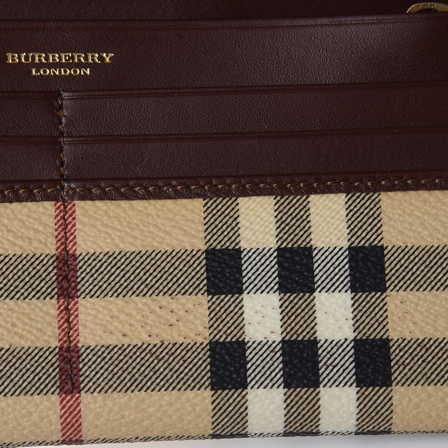 Burberry Haymarket Check Continental Wallet Brown 13 of 13