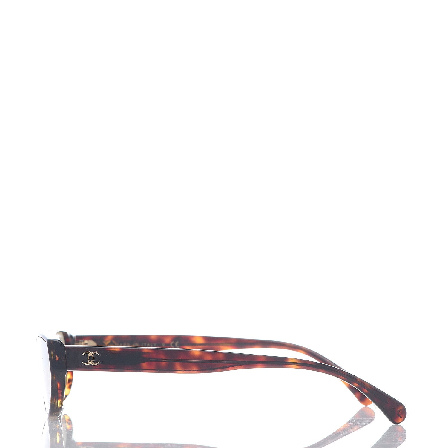 Chanel Acetate 24K Gold Mirror Oval Sunglasses 5415 Brown 3 of 6