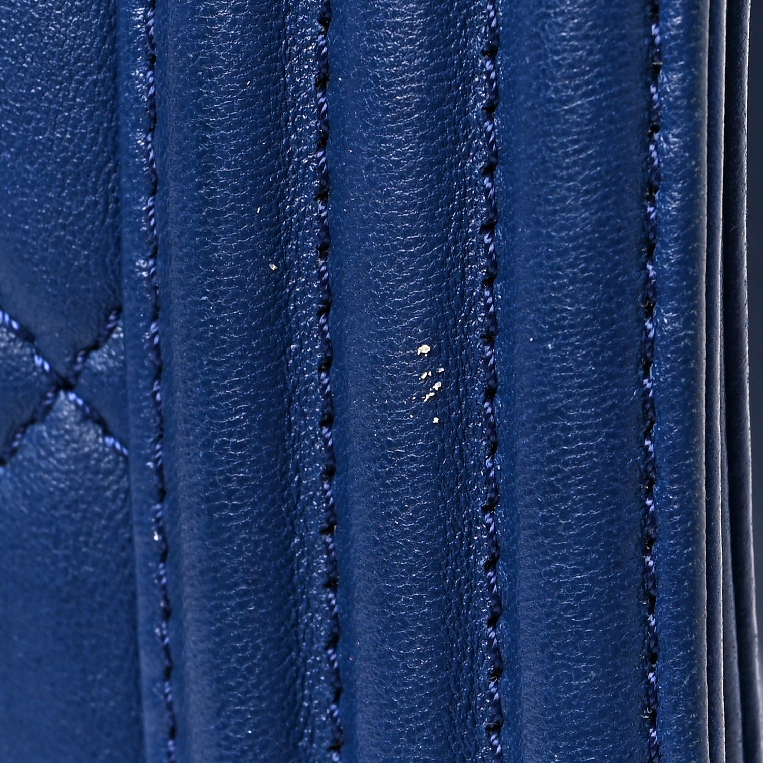 Chanel Lambskin Quilted New Medium Boy Flap Blue 9 of 9