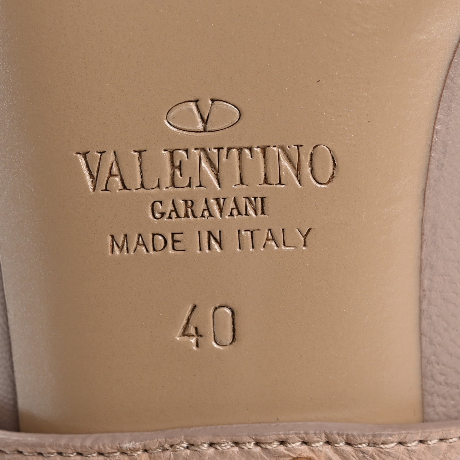 Valentino Garavani Nappa Rockstud Studwrap Strap 105mm Pumps 40 Poudre 8 of 11