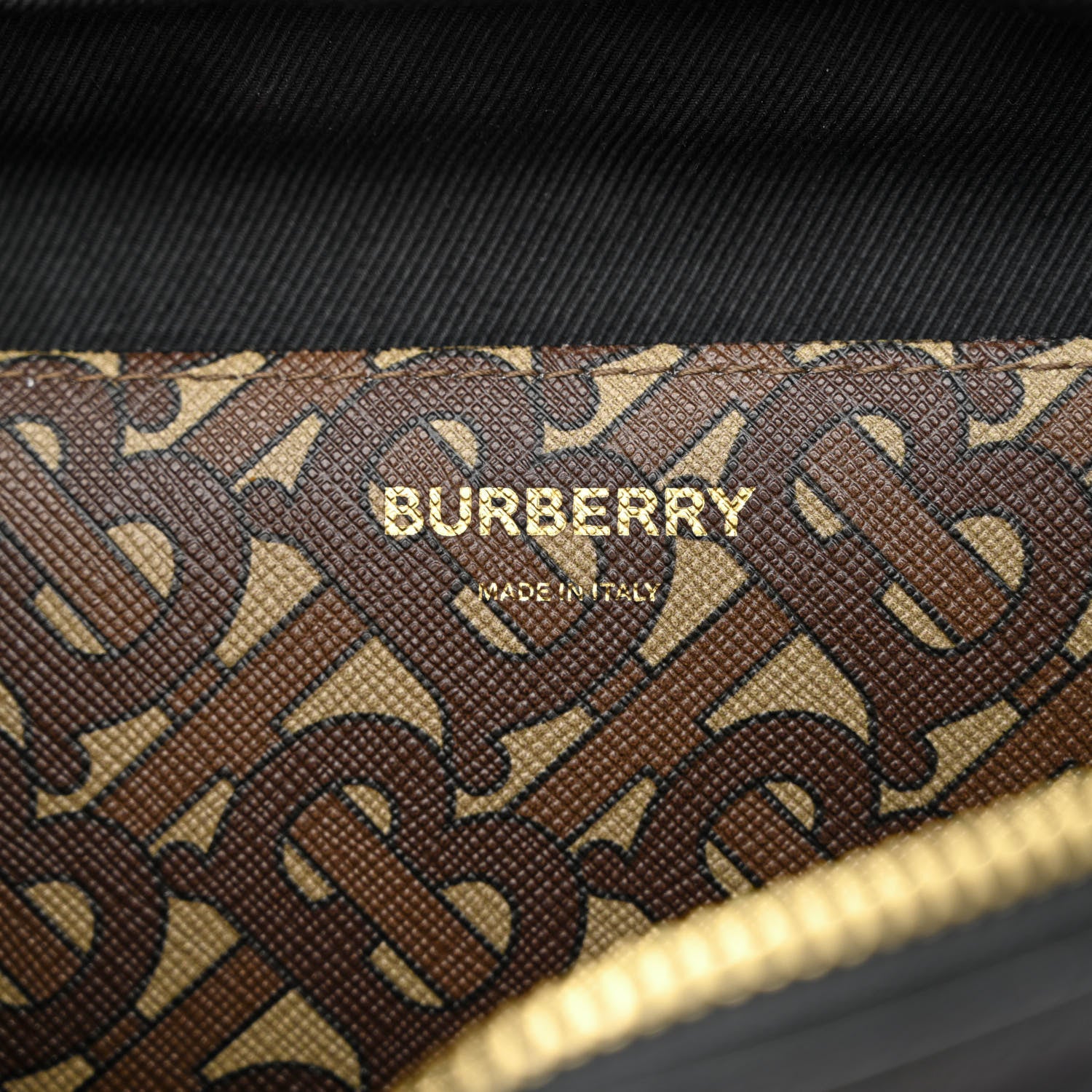 Burberry E-Canvas Monogram Stripe Medium Sonny Bum Bag Bridle Brown 6 of 10