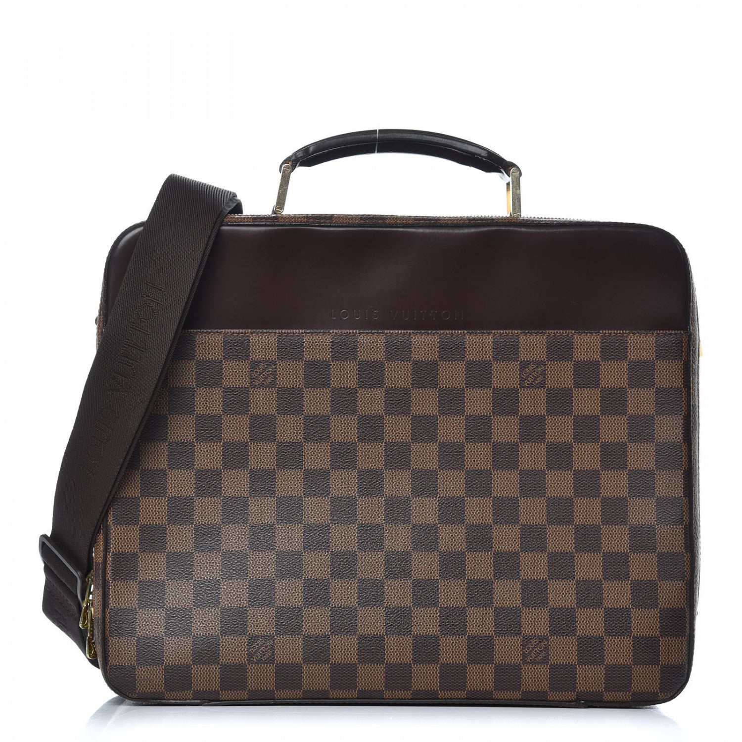 Louis Vuitton Damier Ebene Porte Ordinateur Sabana Computer Case 1 of 14