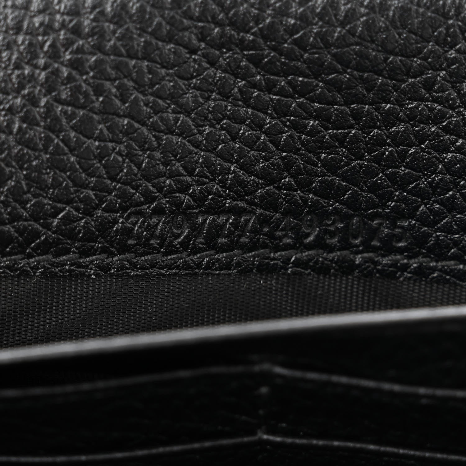 Gucci Calfskin GG Marmont Chain Wallet Bag Black 8 of 12