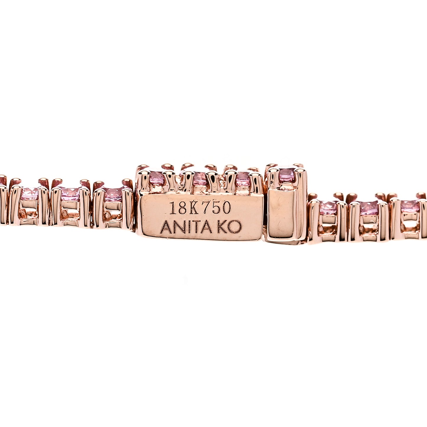 18K Rose Gold Pink Sapphire Hepburn Choker Necklace