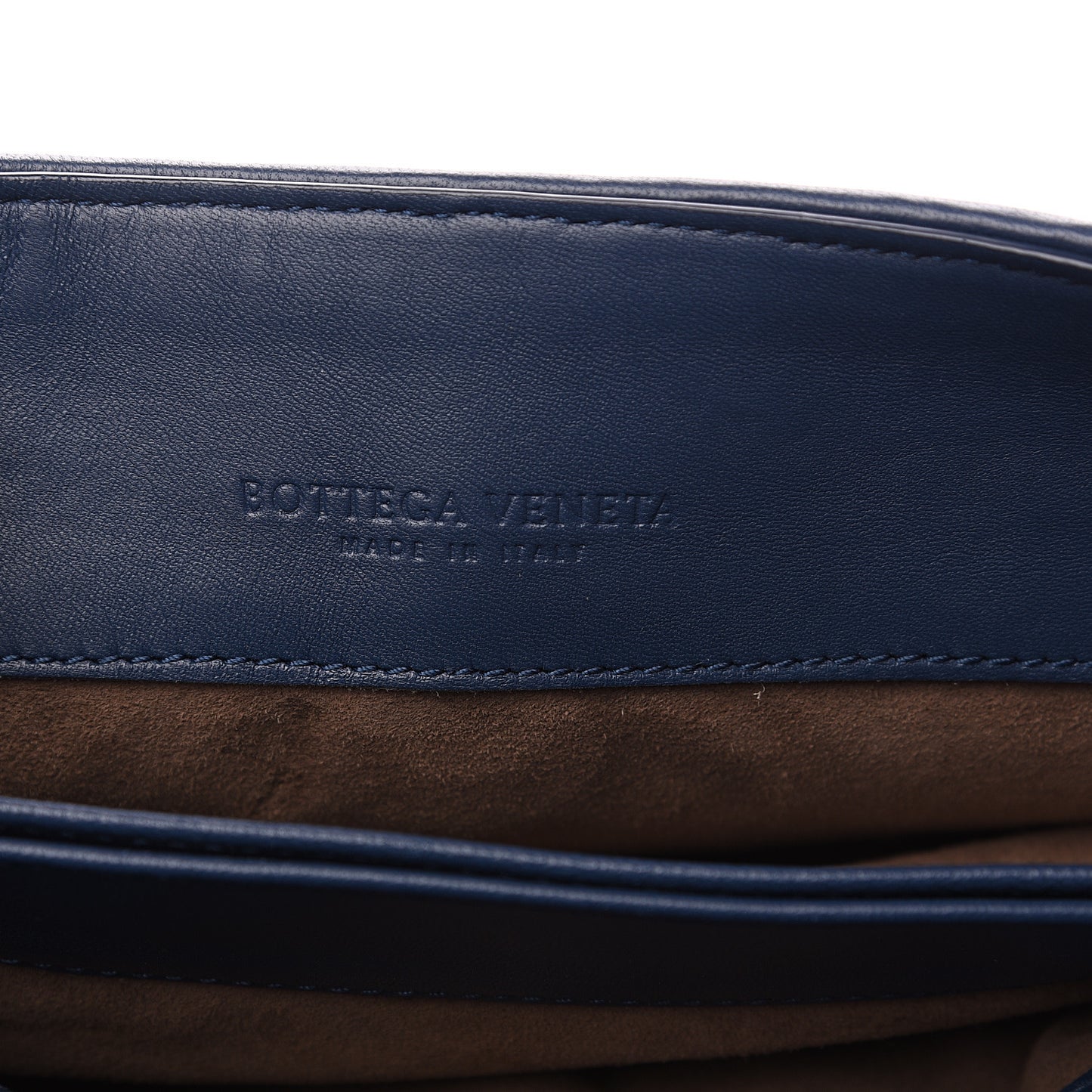Nappa Intrecciato Baby Olimpia Shoulder Bag Denim