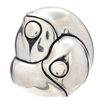 John Hardy Sterling Silver Bamboo Twist Ring 53 6.25 1 of 5