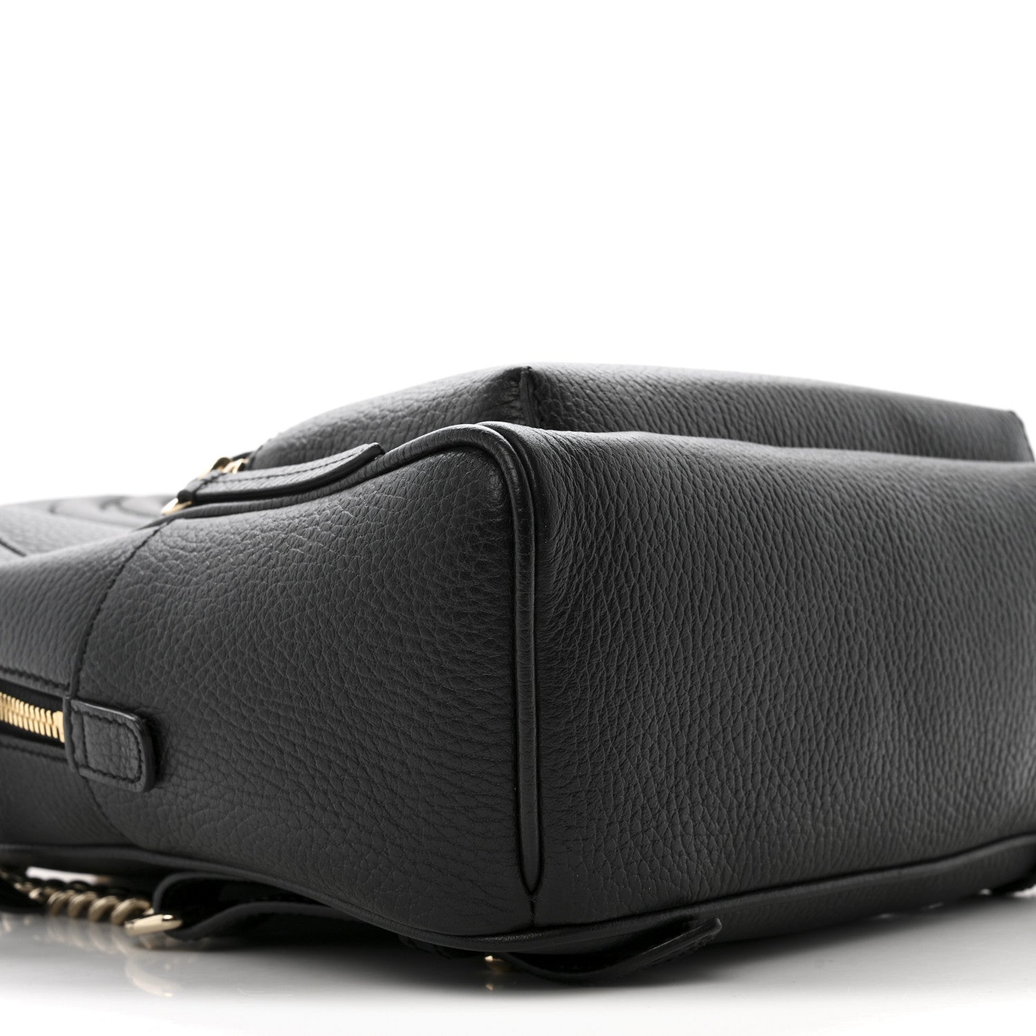 Gucci Pebbled Calfskin Soho Chain Backpack Black 9 of 15