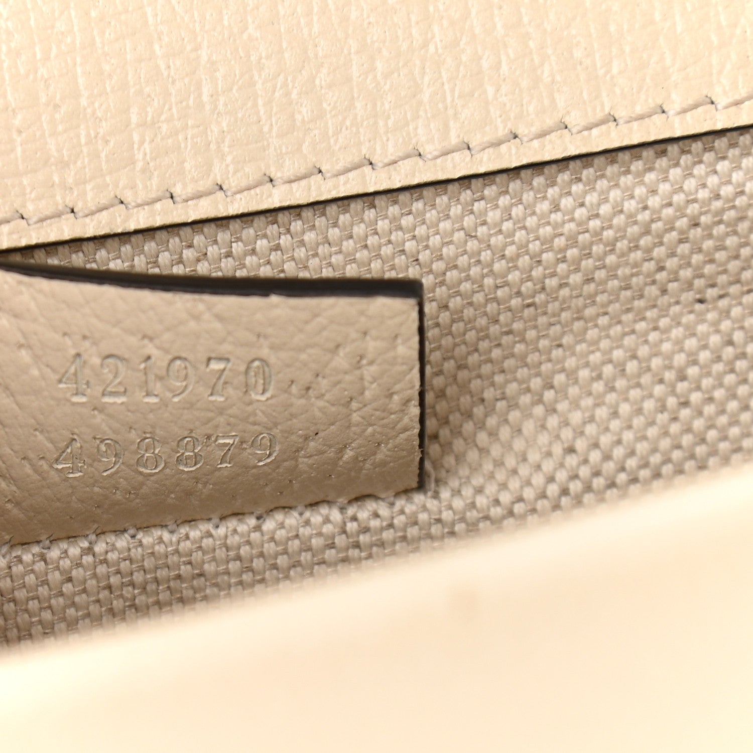 Gucci Textured Calfskin Crystal Mini Dionysus Shoulder Bag Mystic White 7 of 13