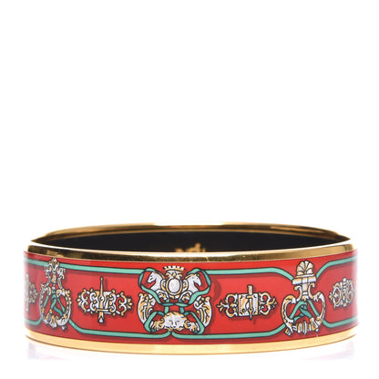 Hermes Enamel Printed Wide Bracelet 65 1 of 5