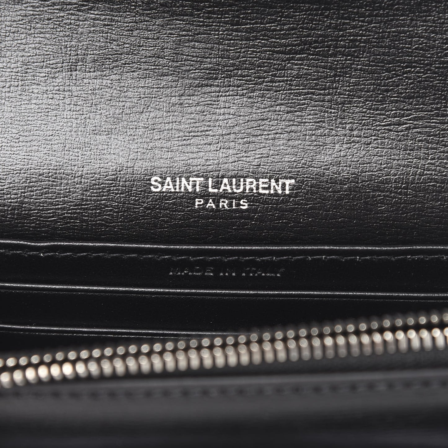 Calfskin Monogram Sunset Chain Wallet Black