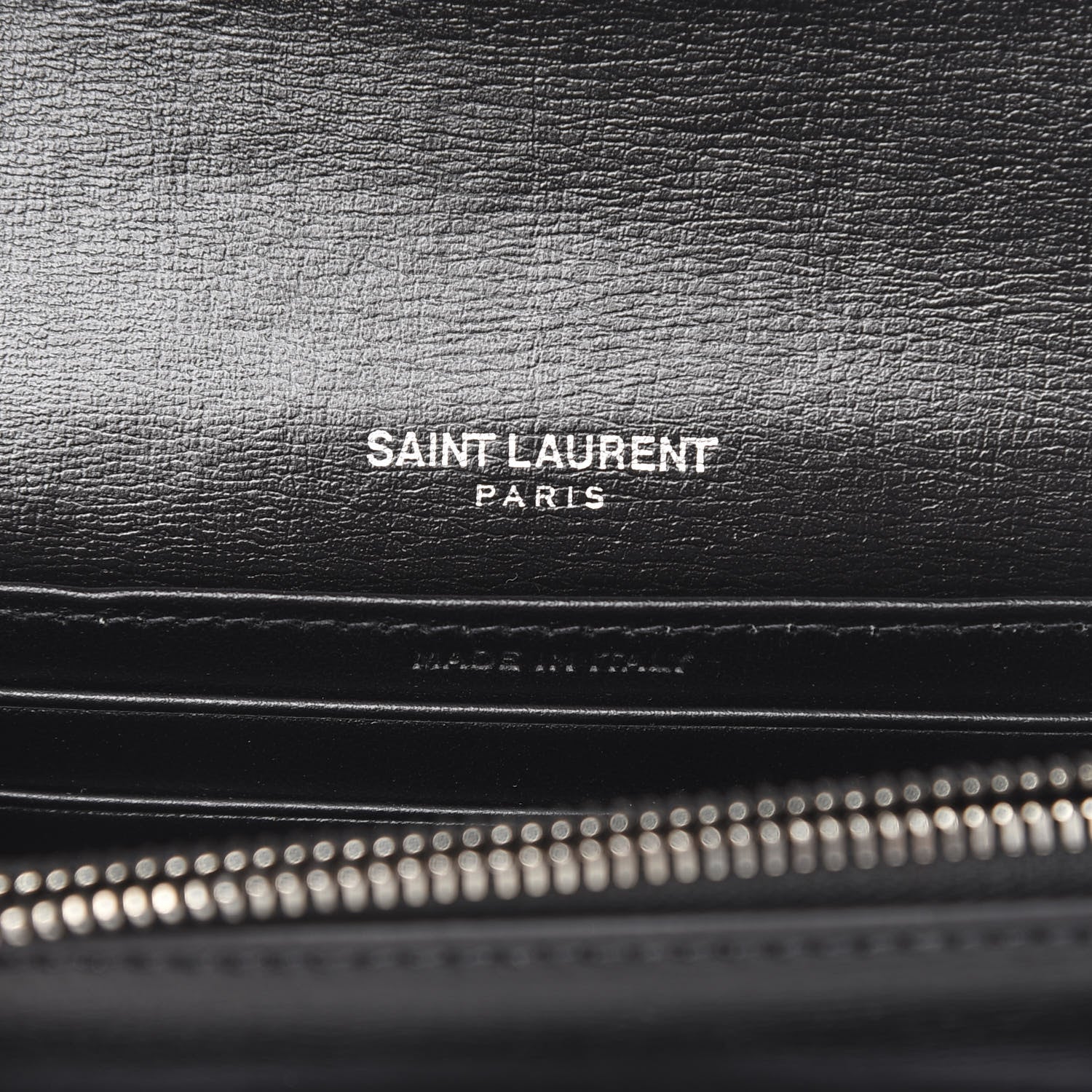 Saint Laurent Calfskin Monogram Sunset Chain Wallet Black 5 of 10