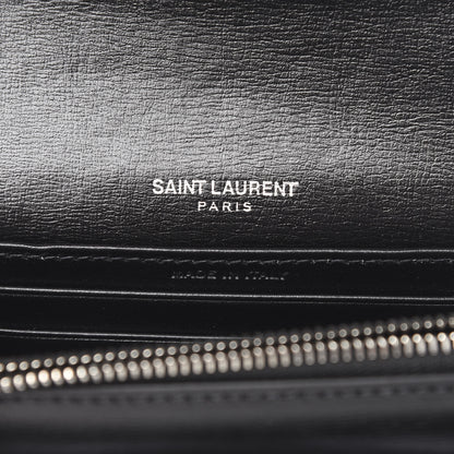 Saint Laurent Calfskin Monogram Sunset Chain Wallet Black 5 of 10