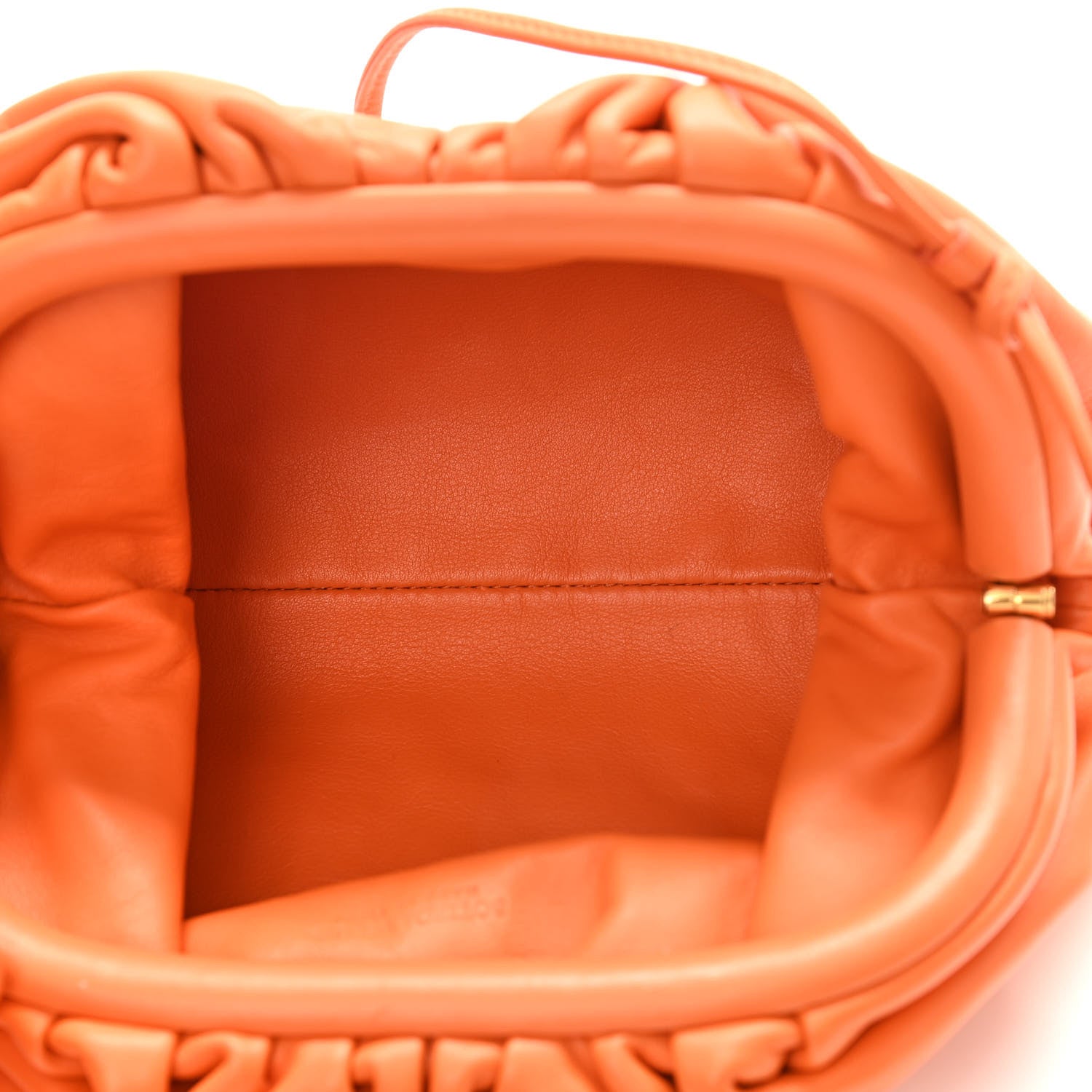 Bottega Veneta Butter Calfskin The Mini Pouch Light Orange 1069296