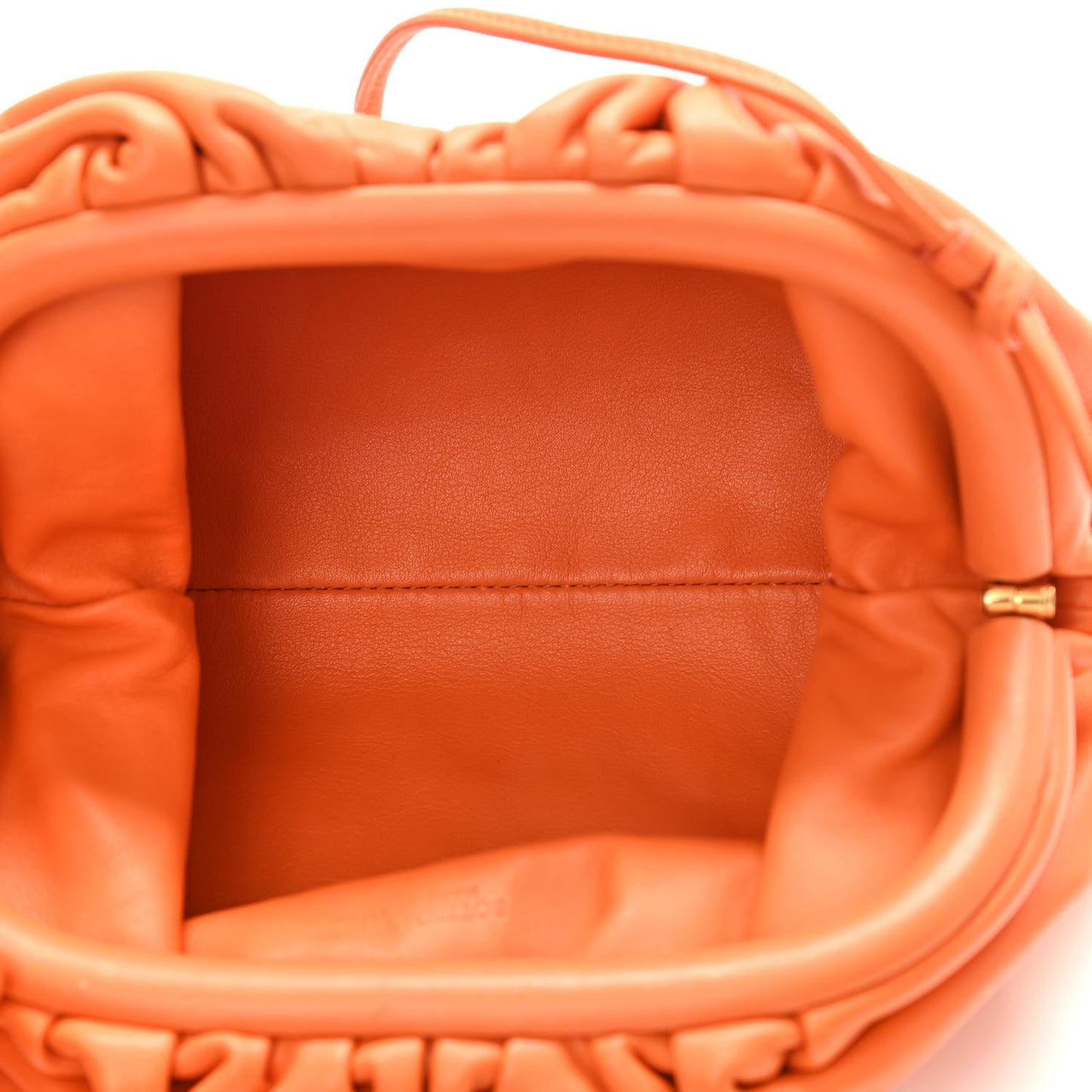 Butter Calfskin The Mini Pouch Light Orange