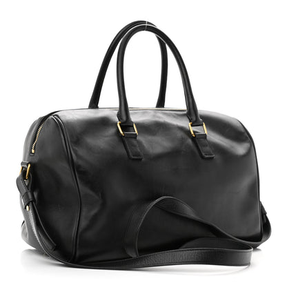 Saint Laurent Calfskin Classic Duffle 6 Black 3 of 15