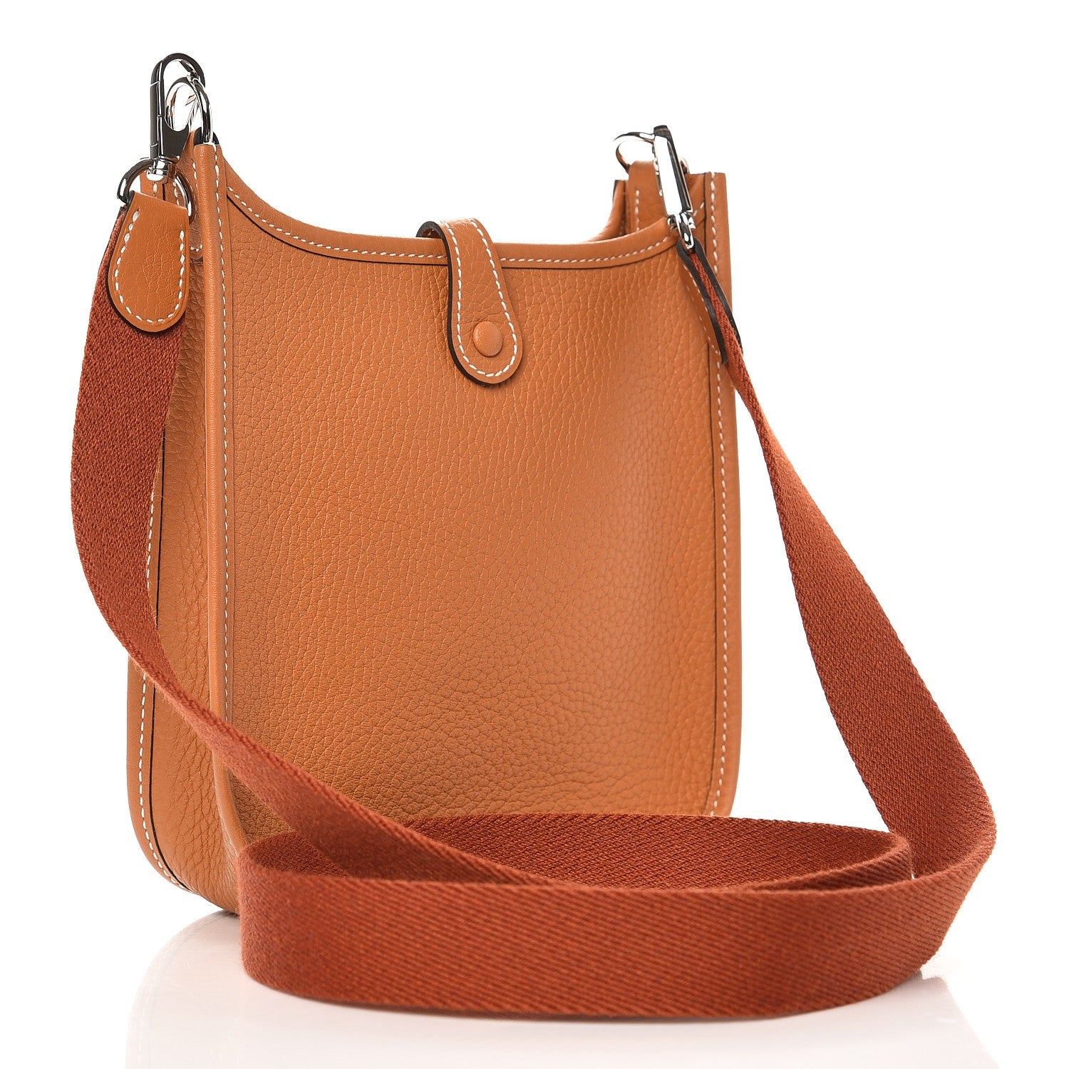 Hermes Taurillon Clemence Amazone Evelyne TPM Gold Cuivre 3 of 9