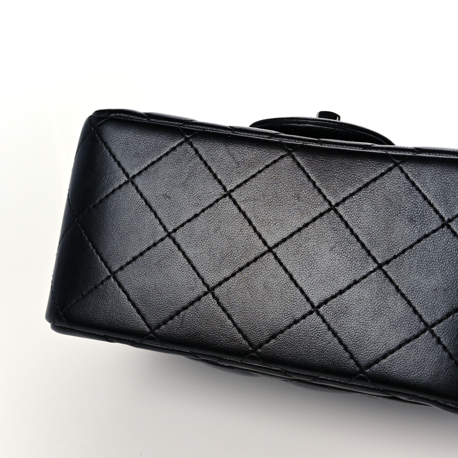 Chanel Lambskin Quilted Mini Square Flap Black 13 of 14