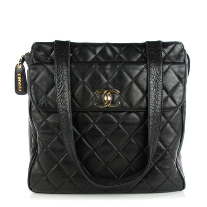 Chanel Lambskin Quilted Shoulder Bag Black 1 of 7