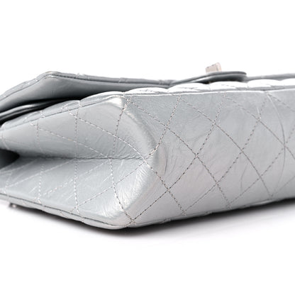 Chanel Metallic Aged Calfskin Quilted 2.55 Reissue 226 Flap Silver 8 of 9