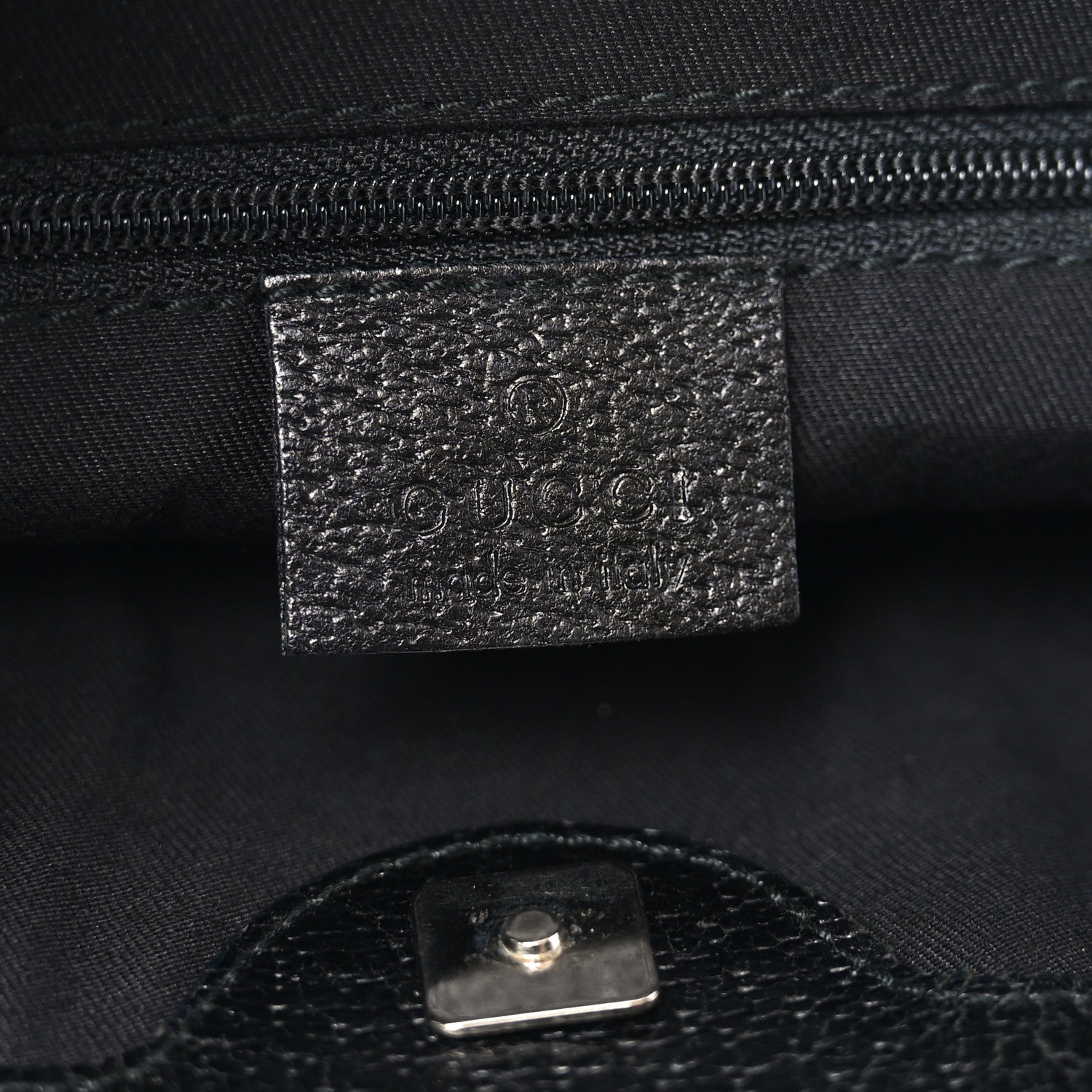 Gucci Monogram Medium Eclipse Shoulder Bag Black 6 of 10