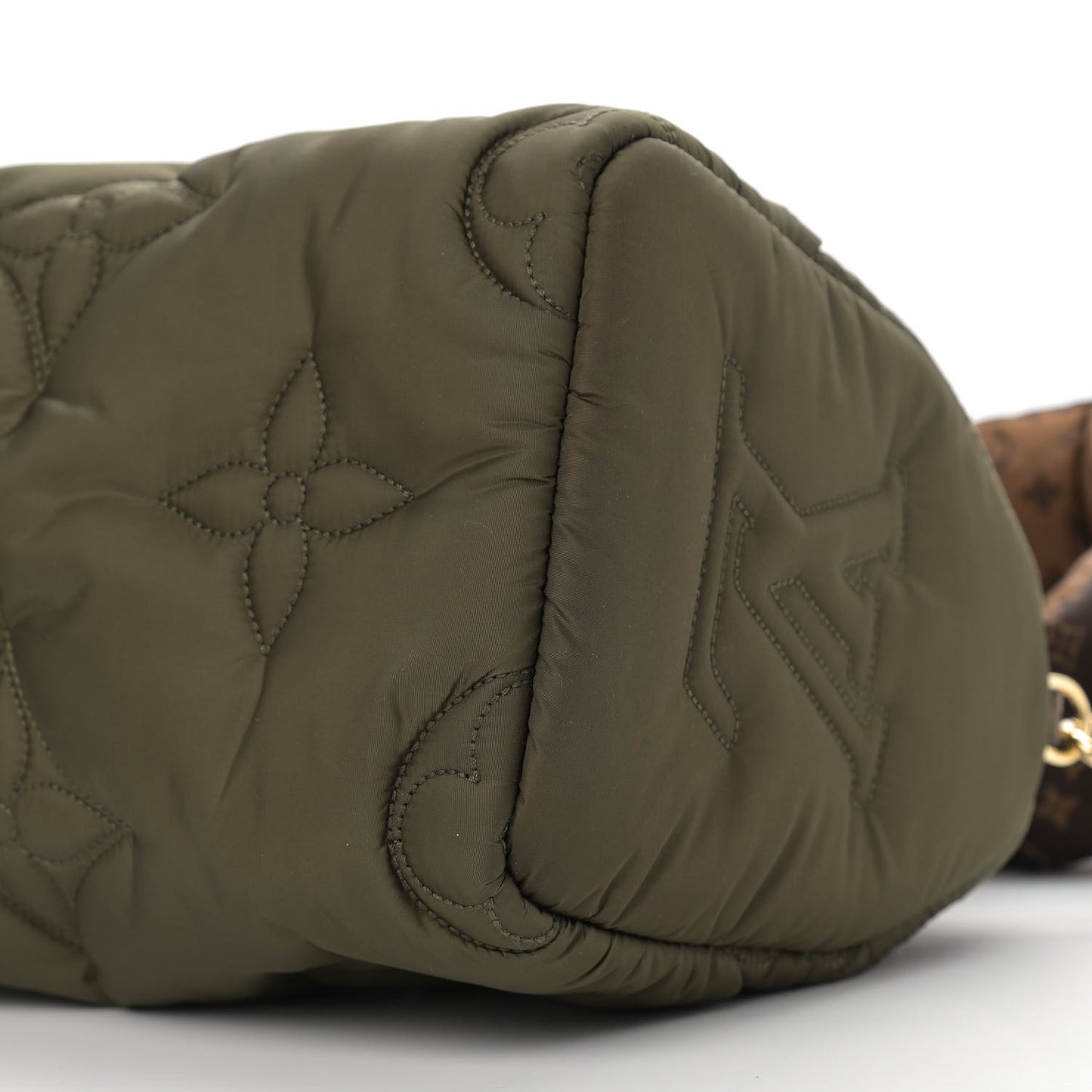 Econyl Mini Monogram Pillow Speedy Bandouliere 25 Khaki