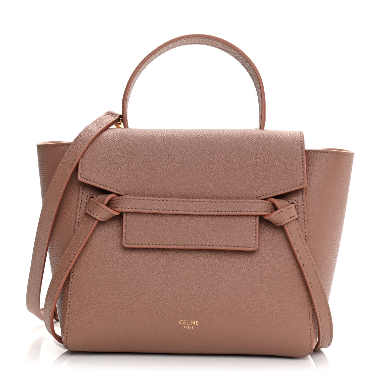 Celine Grained Calfskin Nano Belt Bag Antique Rose 1 of 10