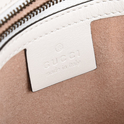 Gucci Calfskin Matelasse Small GG Marmont Shoulder Bag White 6 of 7