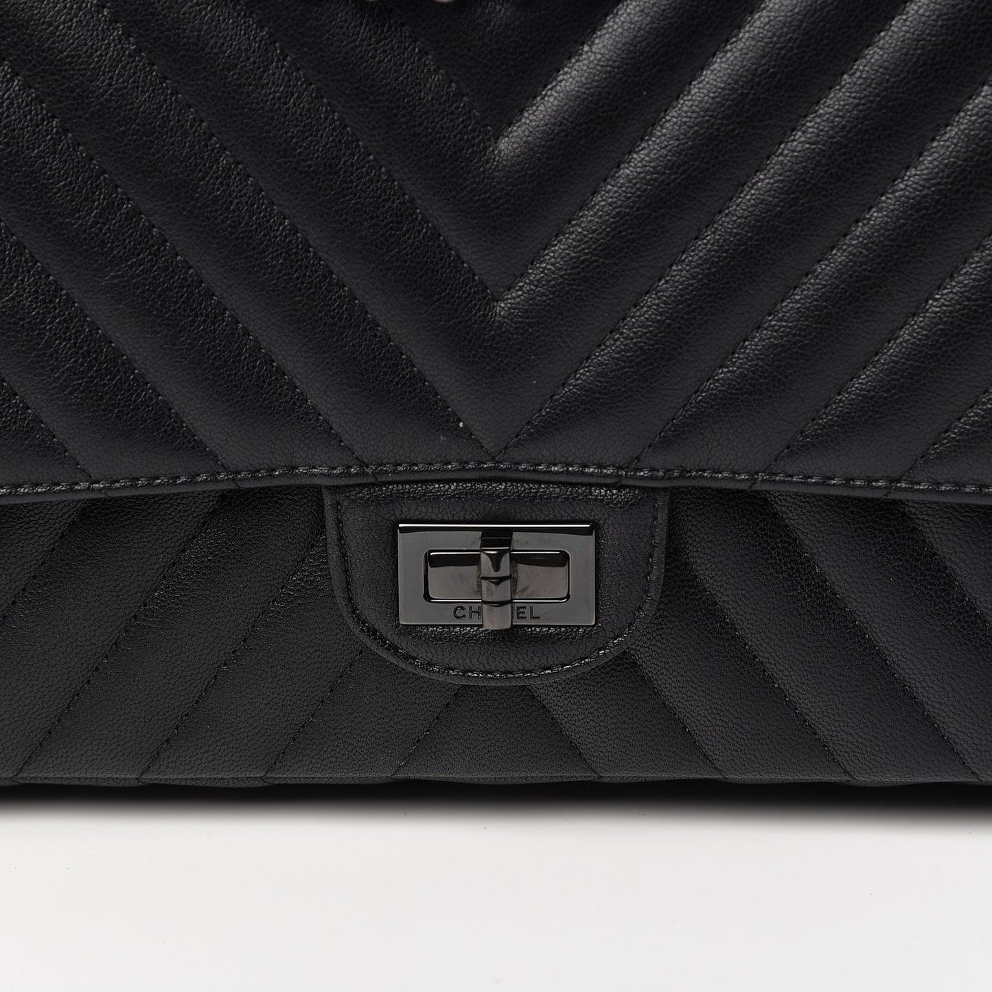 Sheepskin Chevron Quilted 2.55 Reissue 226 Flap So Black