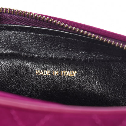 Chanel Suede Quilted CC Camera Crossbody Purple 9 of 13