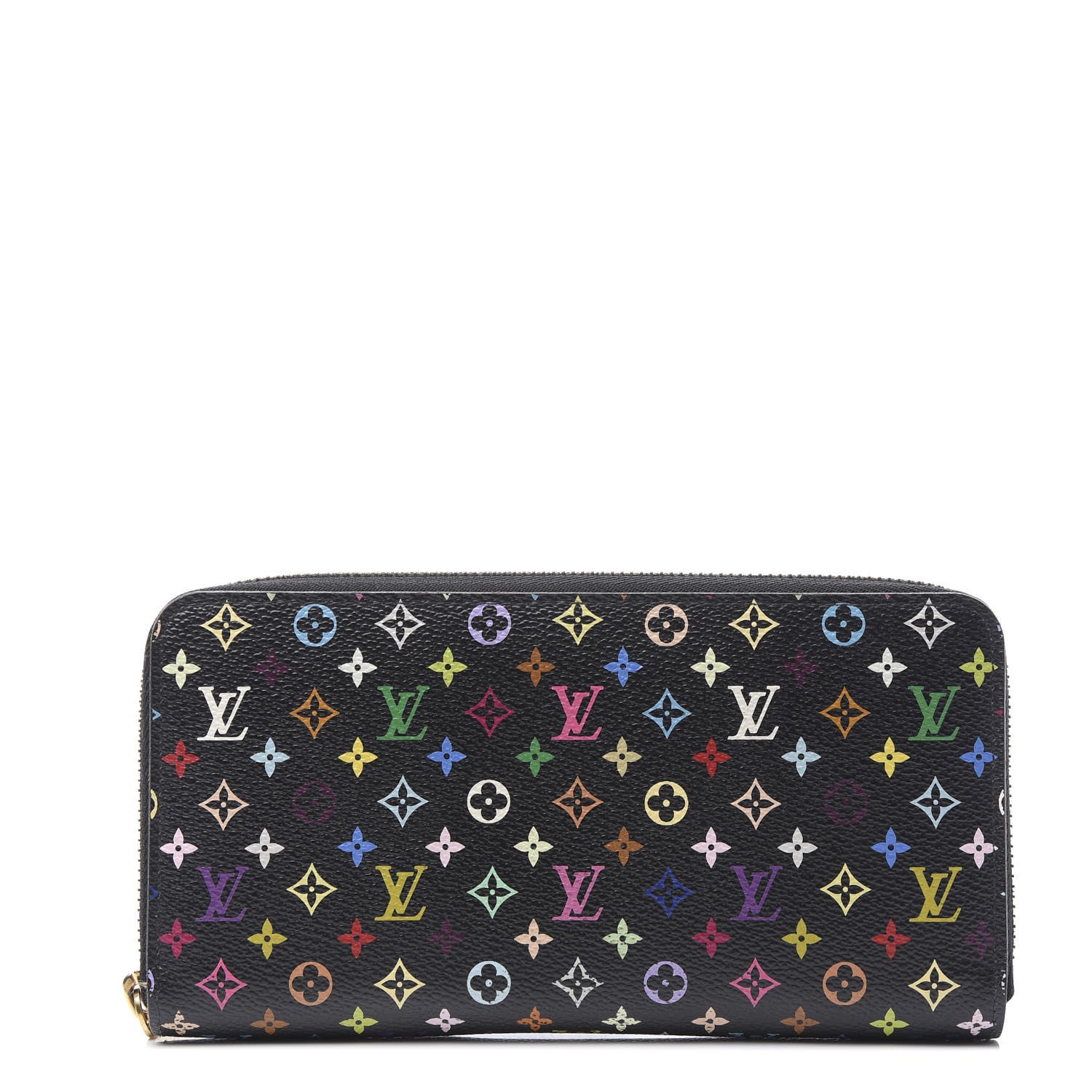 Louis Vuitton Monogram Multicolor Zippy Wallet Black Pistachio 1 of 10