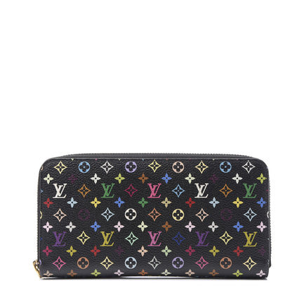 Louis Vuitton Monogram Multicolor Zippy Wallet Black Pistachio 1 of 10