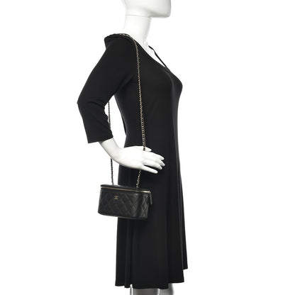 Chanel Caviar Quilted Small Vanity Case With Chain Black 2 of 10