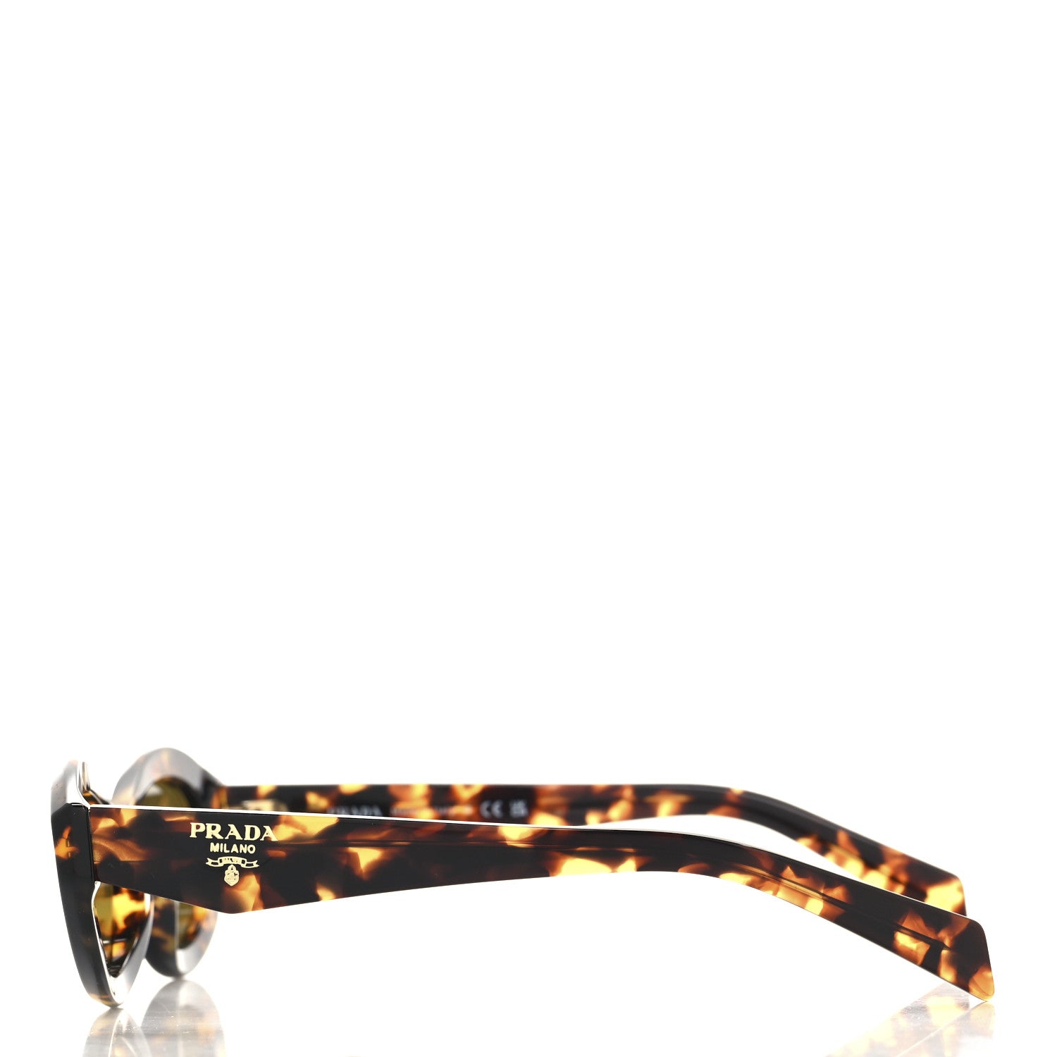 Prada Acetate Oval Sunglasses SPR 26Z Tortoise 3 of 7