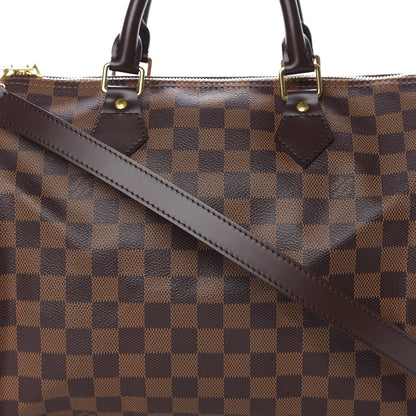 Louis Vuitton Damier Ebene Speedy Bandouliere 30 9 of 9