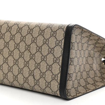 Gucci GG Supreme Monogram Medium Padlock Tote Black 9 of 9