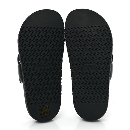 Hermes Nappa Extra Sandals 36 Black 6 of 9